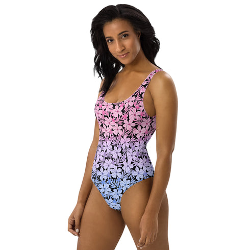 Bisexual Pride Aloha One-Piece Swimsuit